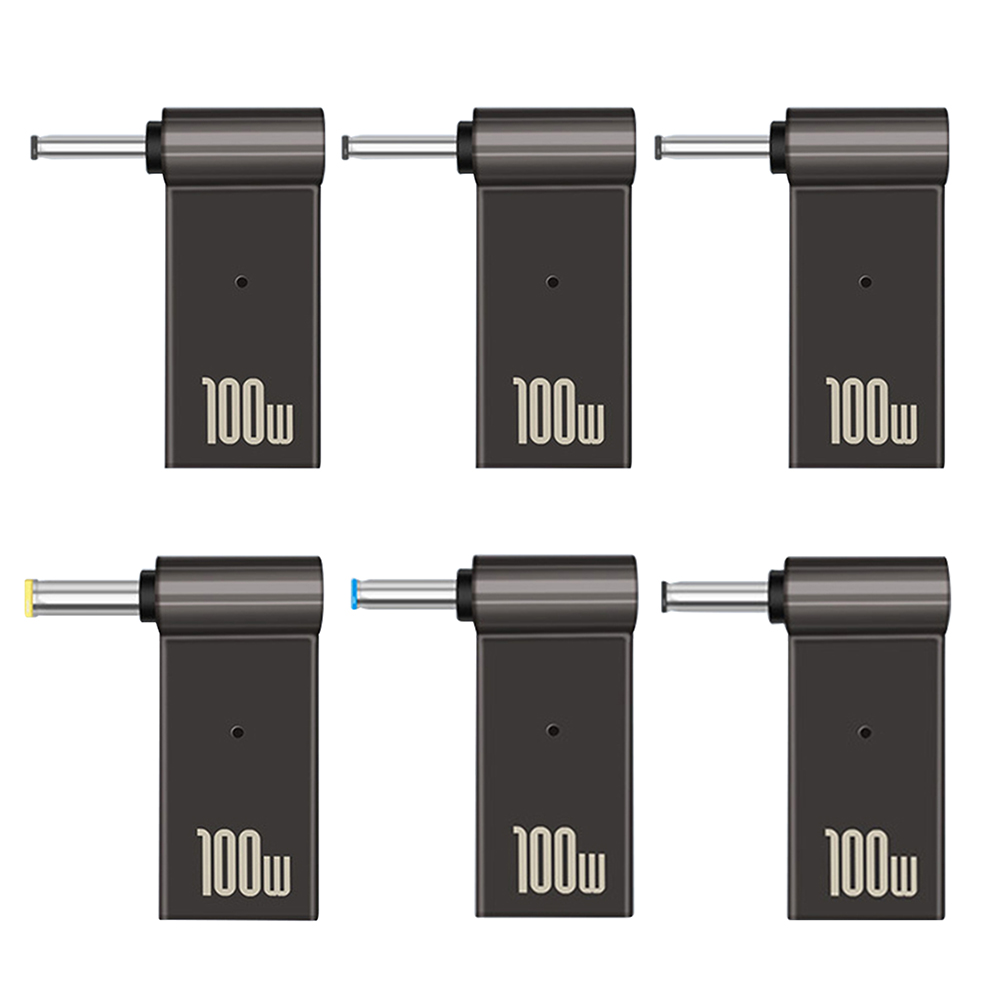Pd 100w laptop strømstik usb type-c hun til dc han jack stik konverter til acer samsung asus lenovo hp dell notebook