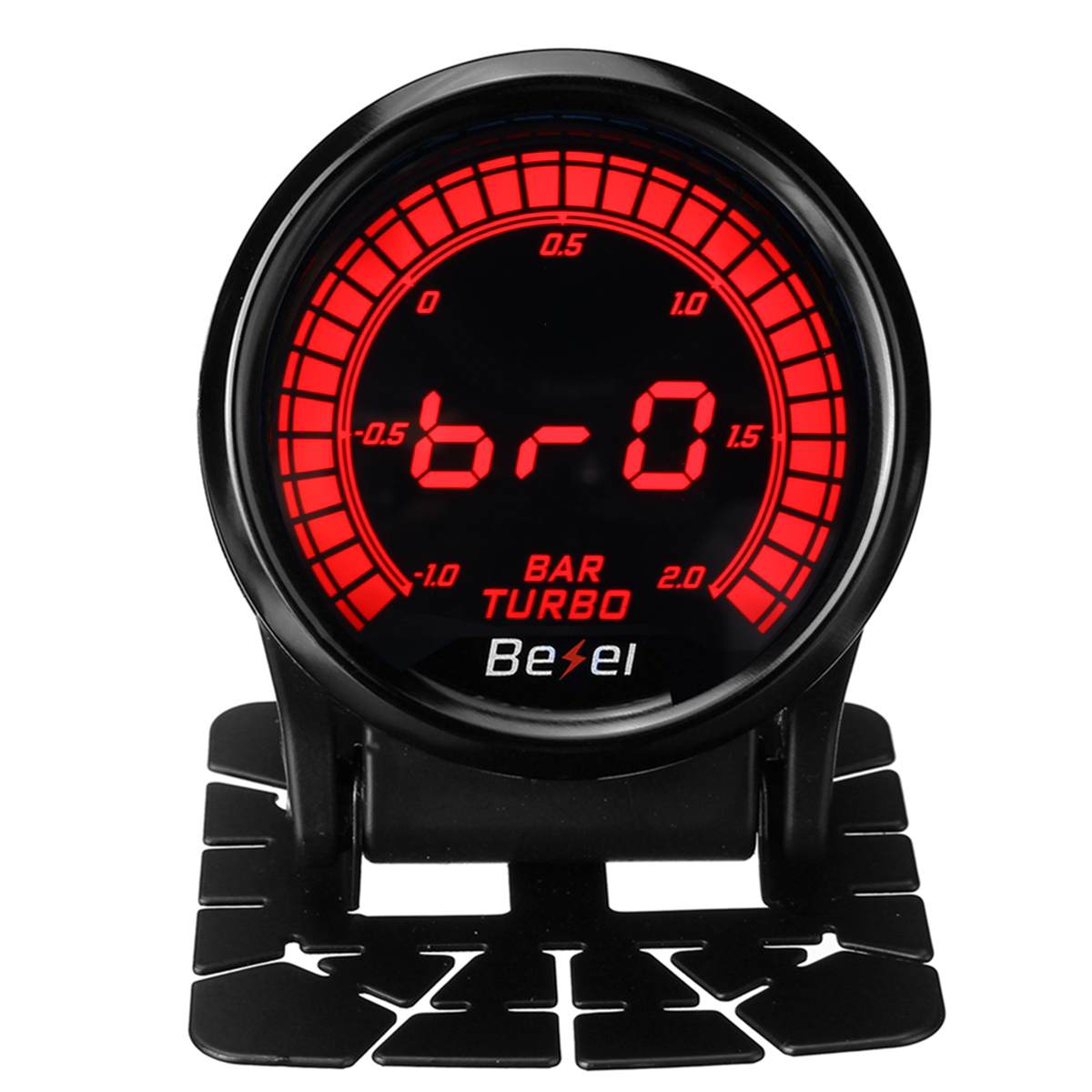 2"52mm car turbocharged pressure gauge digital LED display w/sensor 2 pressure gauge bracket free