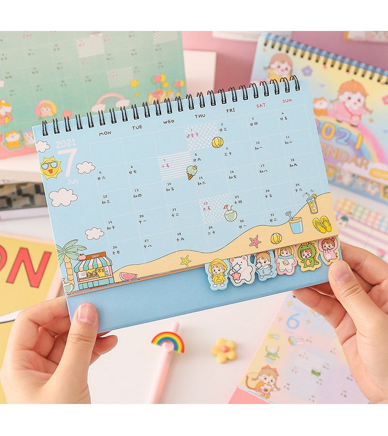 Bureaukalender kersenbloesem liefde bureaukalender desktop notitieboekje kalender