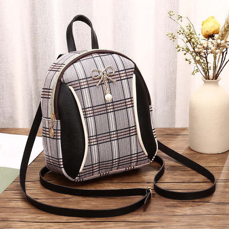 Vintage Kleine Mini Rugzak Vrouwen Pu Lederen Schoudertas Voor Tienermeisjes Multifunctionele Bagpack Vrouwelijke Dames School Rugzak: Black