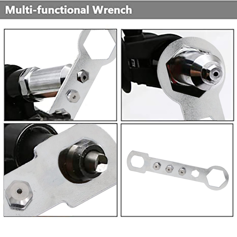 Rivet électrique sans fil, outil de rivetage d&#39;écrou, perceuse de rivetage sans fil, adaptateur Insert d&#39;écrou, outil multifonction à ongles, Rivet automatique