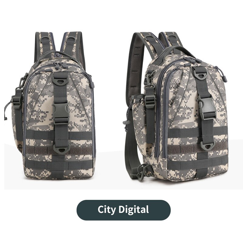 Vistas multifunctionele vistas nylon outdoor waterbestendig sling reel kunstaas tas zwart khaki camouflage: Stads digitale tas