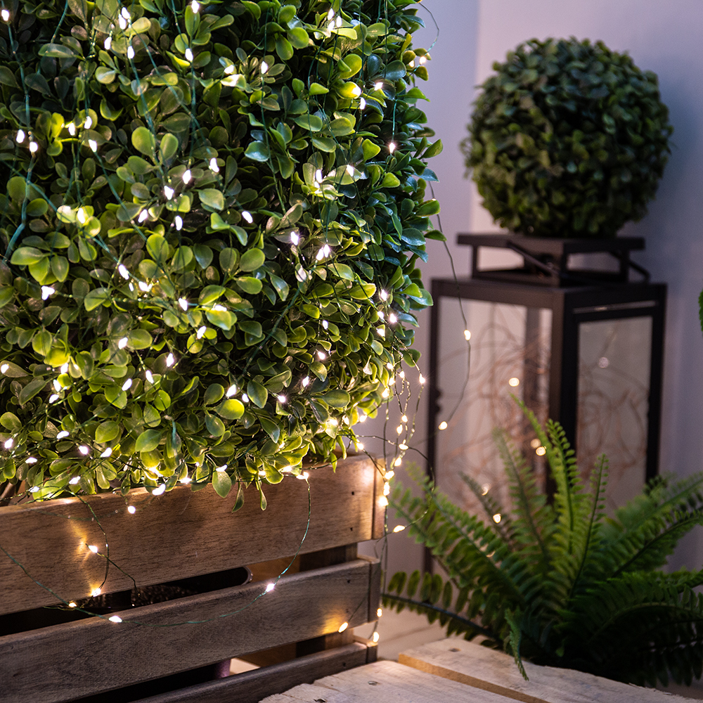 Guirnalda de Luces LED de 10-200m, Impermeable, con Control Remoto, para Decoración de Árboles de Navidad, Exteriores, Jardín, Bodas y Fiestas