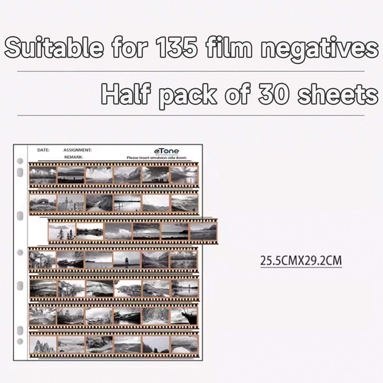 Negatives Film Storage Box OR Acid-free Film Album 3-Rings Binder Archives Print File Filing Photo Saving Hard Slip Cas: Brown