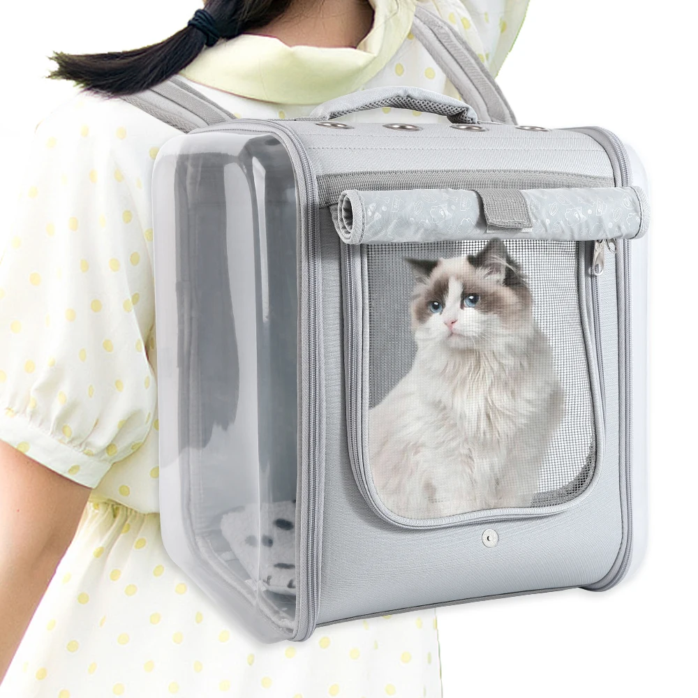 Cat/dog Backpack Carrier Large Pet Backpack Carrier, 17lbs Load-Bearing Ventilated Dog Backpack Carrier for Small Dogs