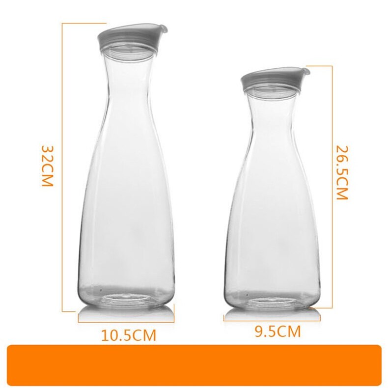 Pc kold kedel akrylkande husholdning 1.1/1.6l modstand varme kedel juice plast gennemsigtig bar tilbehør hjemme barer vin: 1.6l