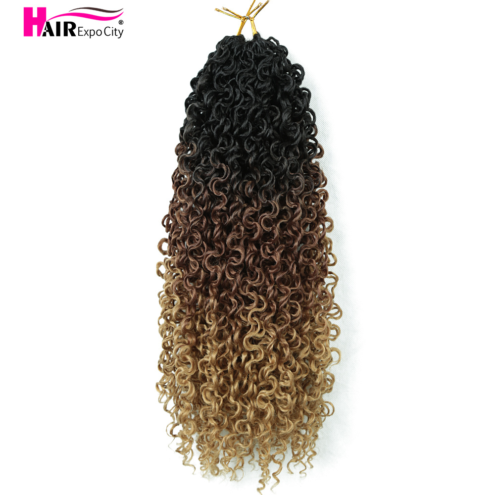 Yanky Twist Croceht Hair Synthetic Spring Twist Hair Bohemian Pre-Looped Passion Twist Crochet Braids Extensions: T1B/4/27 / 6pcs/lot