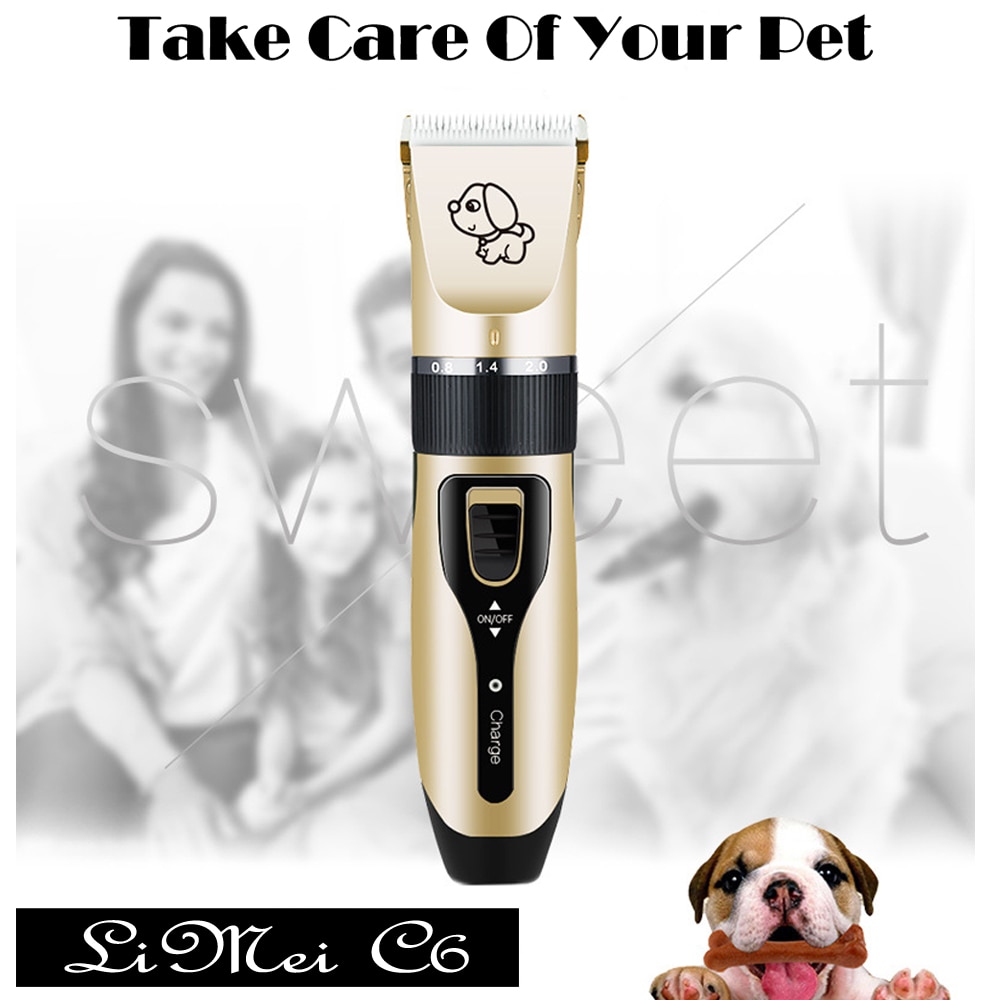 Tondeuse électrique pour animaux de compagnie, Rechargeable, à faible bruit, Machine pour couper les cheveux, toilettage et coupe de cheveux de chat et de chien