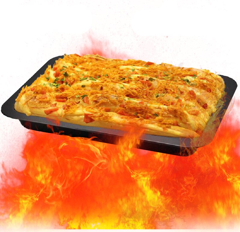 1PC Rectangular Non-stick Bread Cake Baking Tray Baking Tray Oven Rectangular Black Baking Tray Diy Baking for Kitchen ZXH