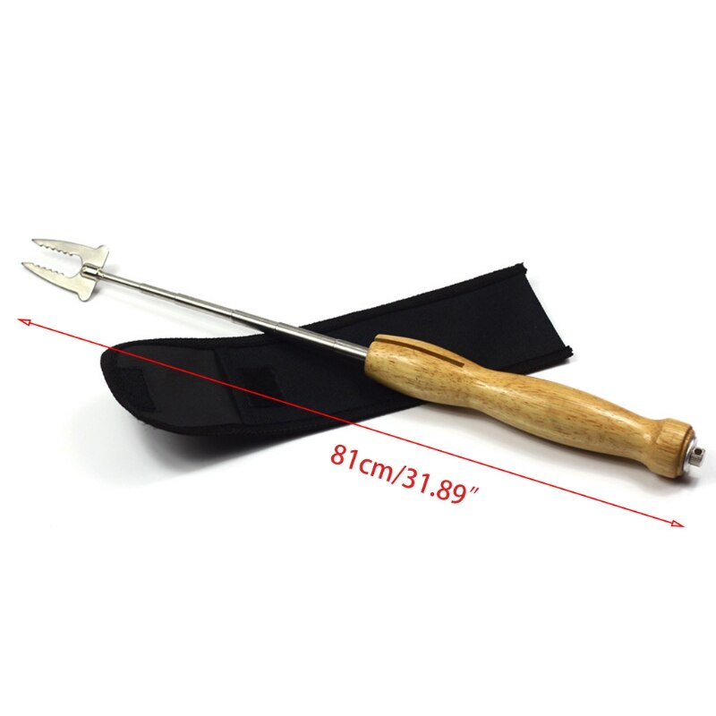 Uitschuifbare Barbecue Naalden Marshmallow Roosteren Sticks Met Houten Handvat Telescopische Spiesjes Voor Kampvuur Firepit LX9C