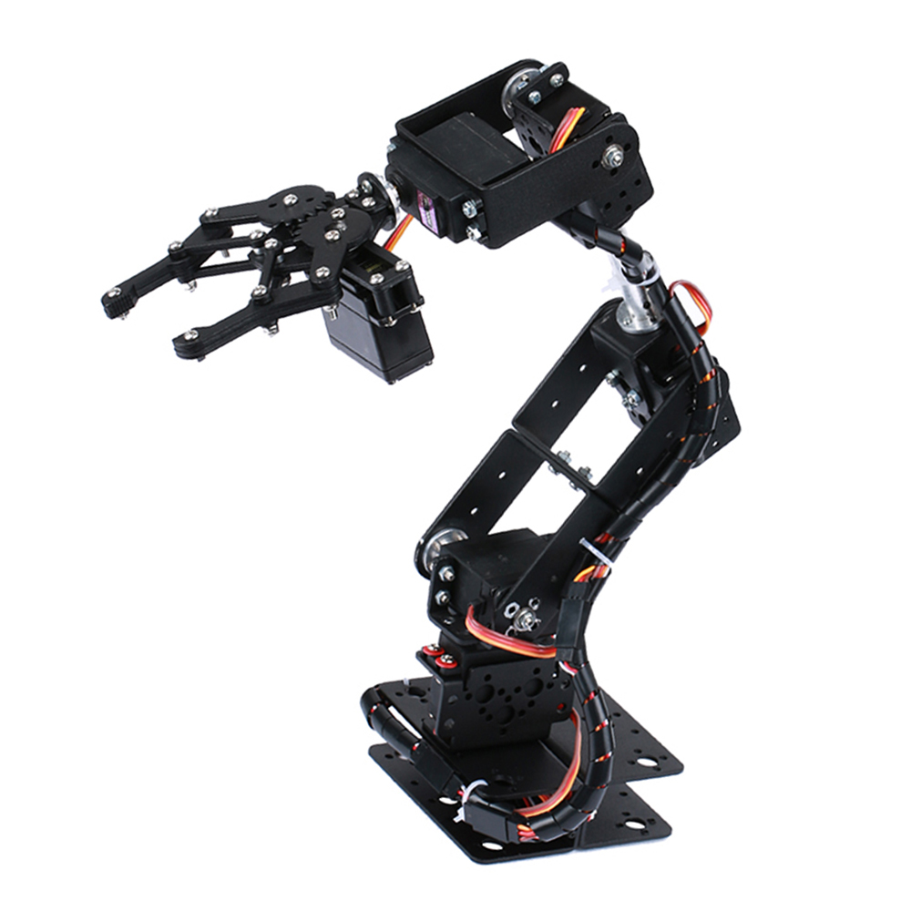Robotic Arm Kit 6DOF Programming Robot Arm DIY Programming Robot Kit with Open Source Code and Tutorial Servo not included
