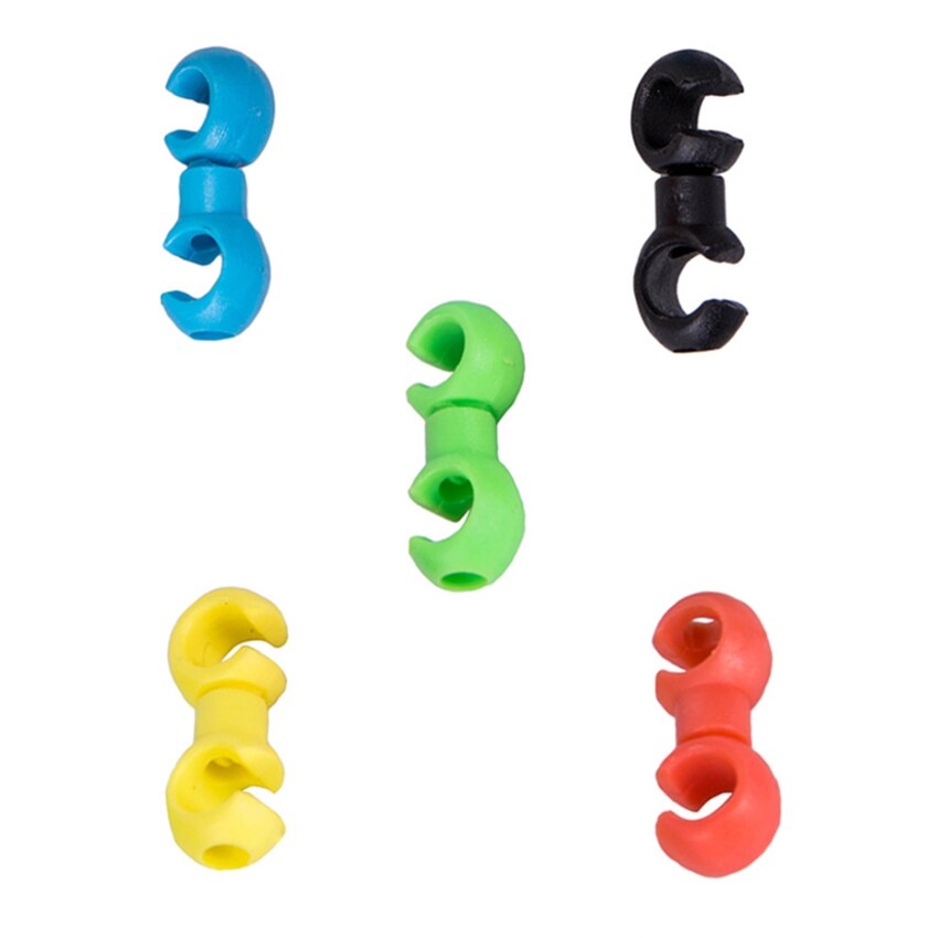 20pcs Bicycle MTB Brake Cable S Style Clips Buckle Hose Guide Bike Cross Line Clip Shift Line Tube C Buckle Brake Hose S Buckle