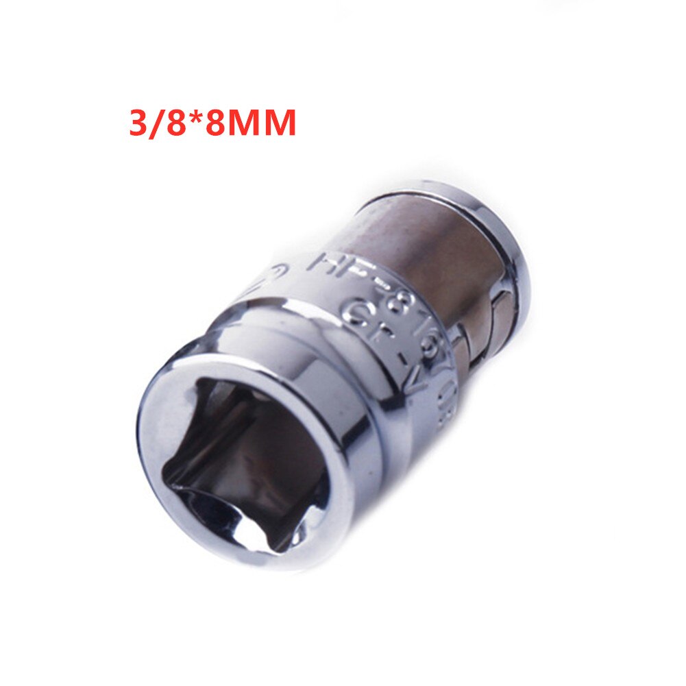 1/4 3/8 1/2 Ratel Socket Adapter Universele Socket Hex Bit Houder Converter Socket Adapter 1/4 Vierkante Gat 1/4 Bit houder: 3 8 8mm