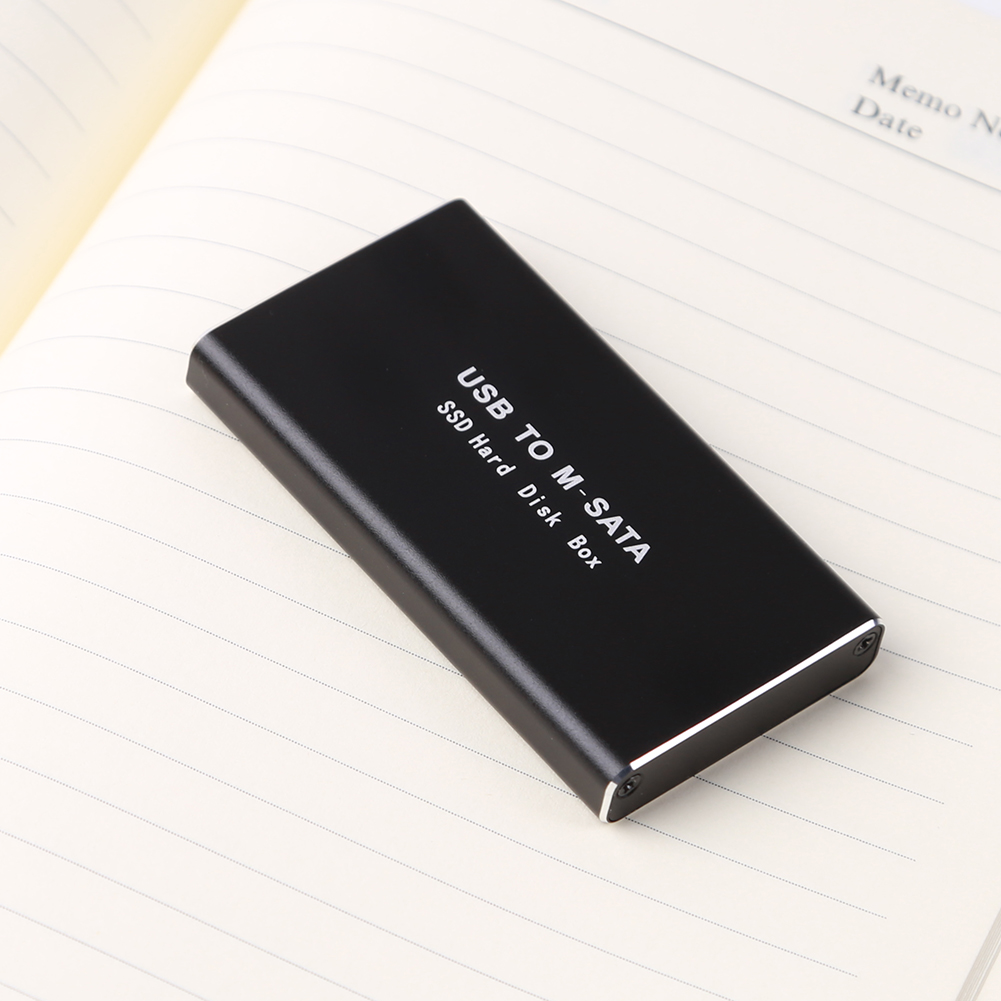 mSATA zu USB 3.0/3.1 SSD-Gehäuse Externe HD-Festplatte Festplattenbox Aufbewahrungsbox-Adapter