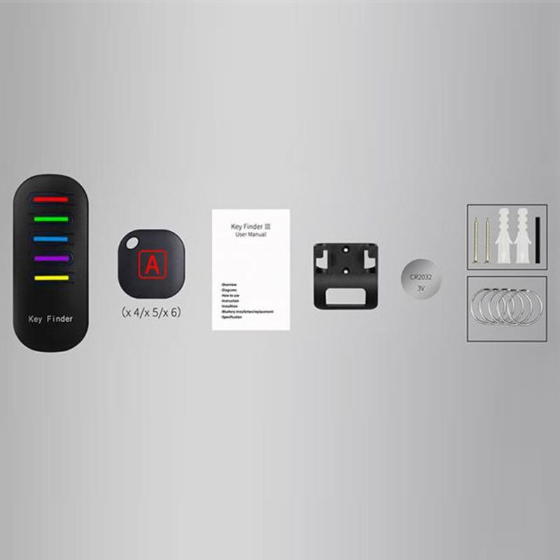 Wireless Electronic Key Finder Reminder With 5 Keychain Receivers For Lost Keys Locator Whistle Key Finder