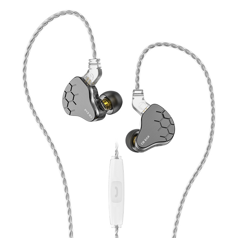 KBEAR Lark Hybrid 1DD + 1BA controlador KS1 auriculares HiFI auriculares Cable auriculares música deporte en el oído Monitor con cable auriculares IEMs