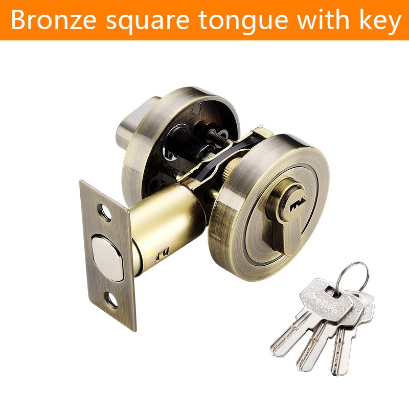 JZPENG C-level atresia, Mortice, channel, invisible locks, tube wells atresia, Deadbolt, backdrop invisible door locks: B green bronze