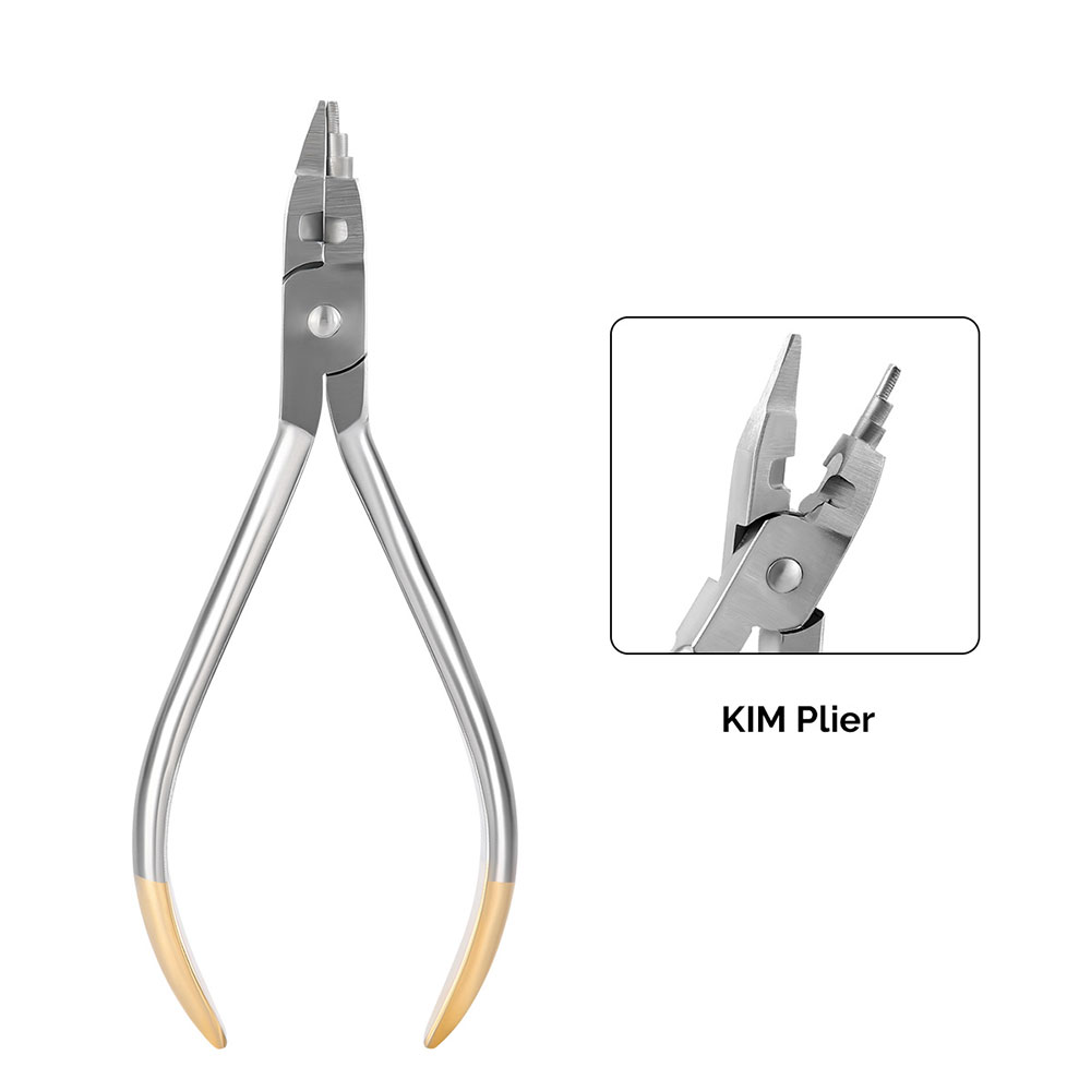 Azdent Zahn Zange Kieferorthopädische Draht distal Ende Cutter Zangen Halterung befestigen Entferner Zange Edelstahl Zahnmedizin Instrument: Silber