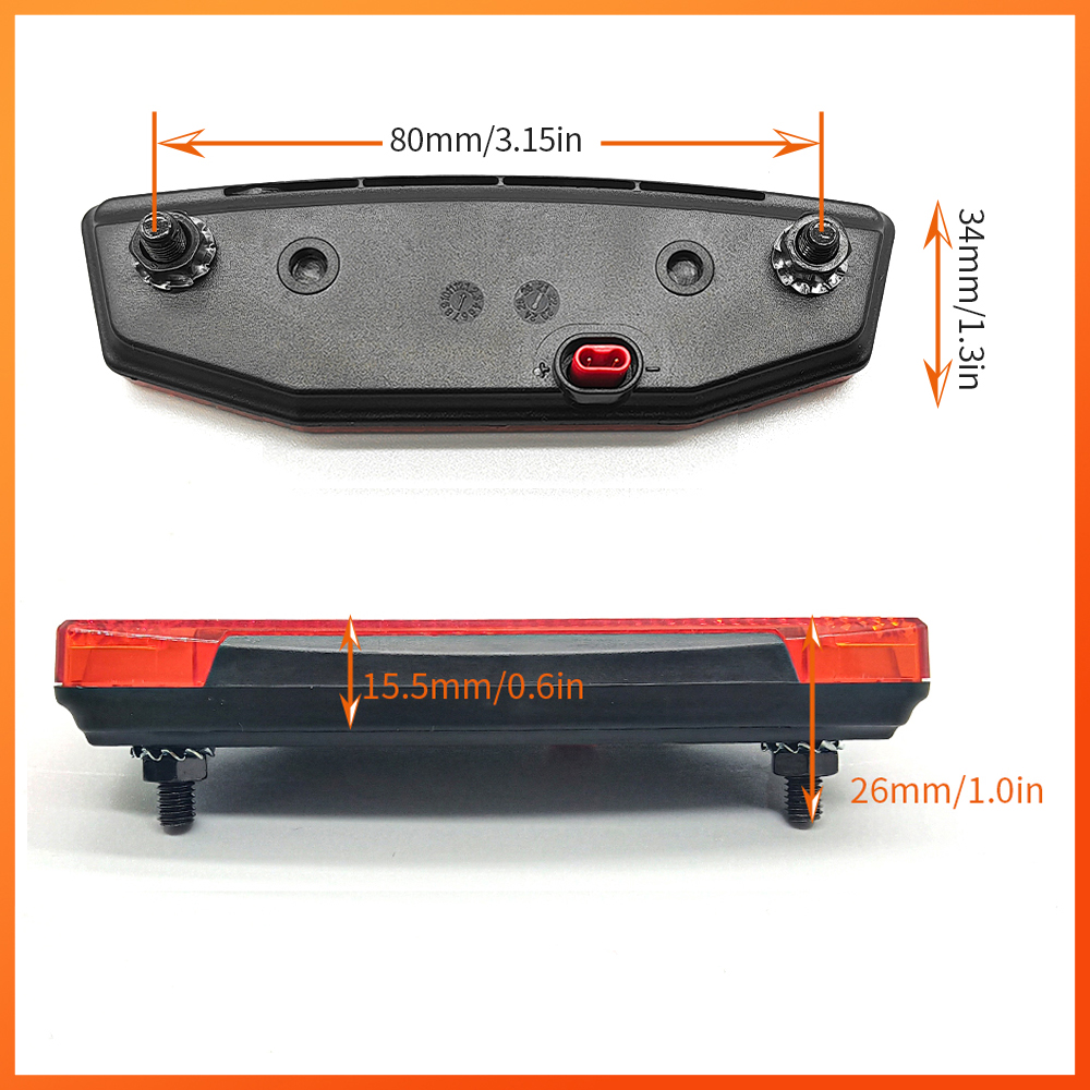 Electric Bicycle 24V-60V Headlight and Tail Light Horn DK226 Switch Cable Parts Rubber Ebike Parts Accessories
