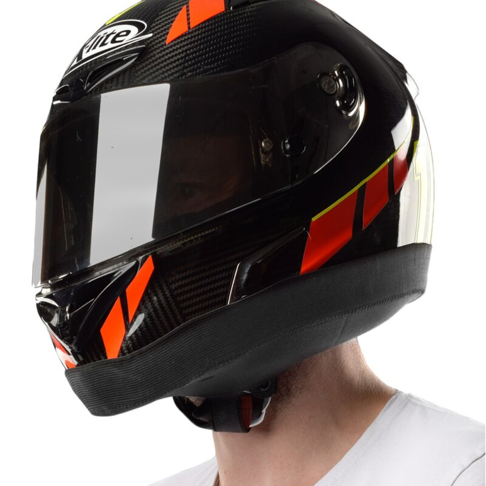 1PC Universal Helmet Wind Protection Motorcycle Cycle Helmet Wind & Noise Blocker Black Warm Helmet Wind Blocker With zipper