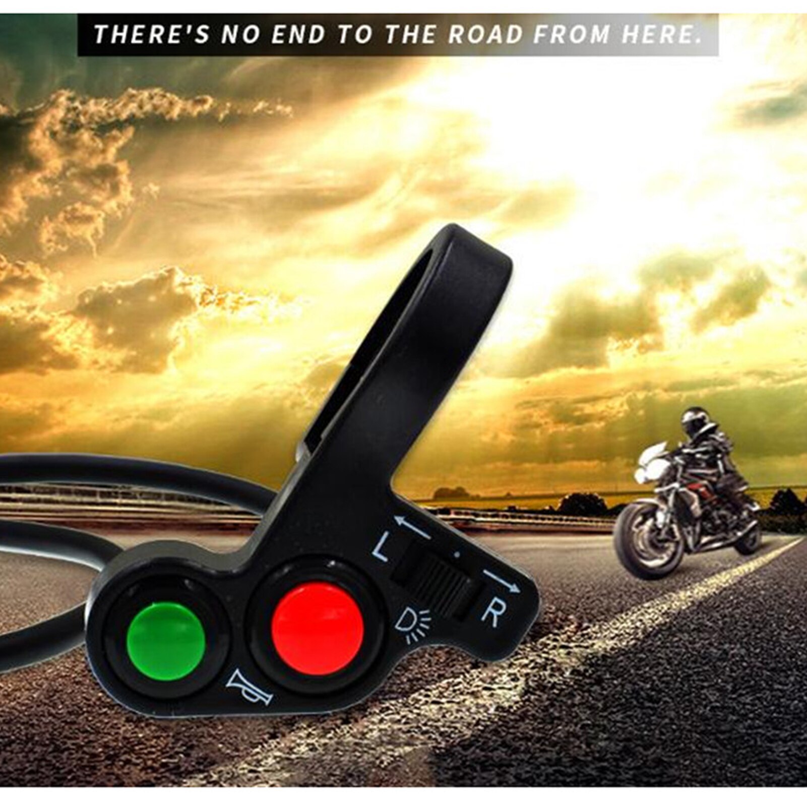 Motorcycle Turn Signal Switch Turn Signal Light Horn Switch Button Moto Multifunctional Headlight Horn Turn Signal Switch