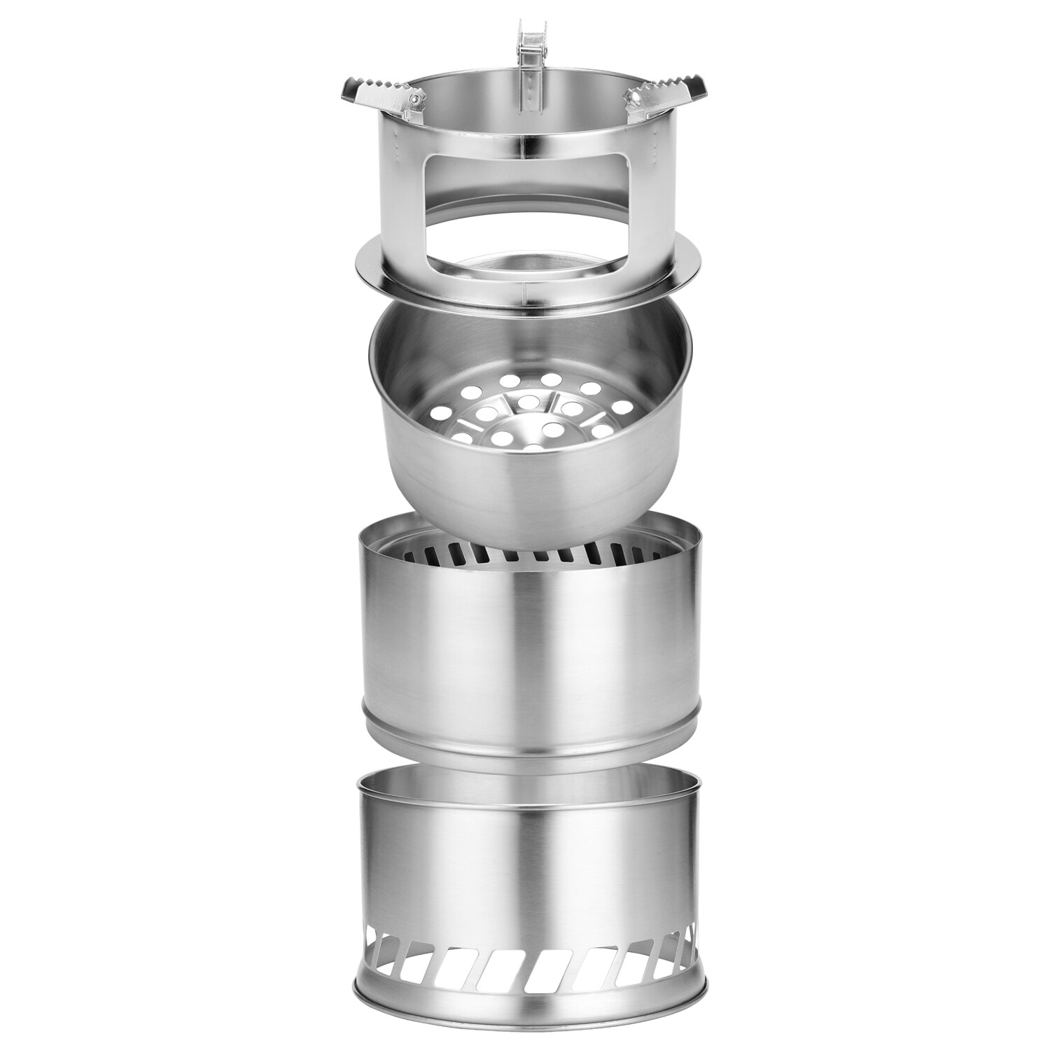 Outdoor Camping Equipment Windproof Wood Stoves Furnace Deconstructable Portable Picnic Stoves Cross Border Cooking Gas Burner