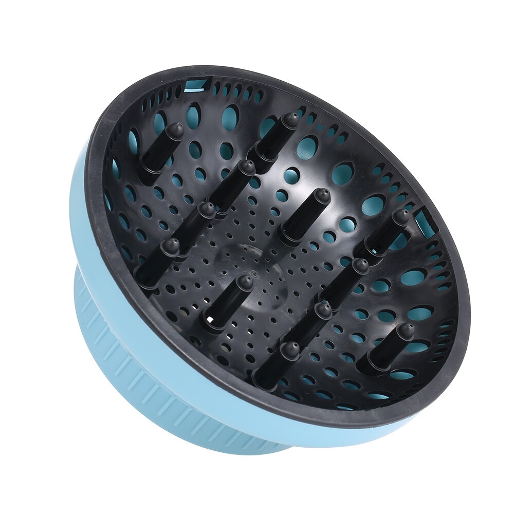 Cubierta del difusor del secador de pelo para salón, accesorio de estilismo rizado y ondulado, boquilla para secador de pelo Universal, accesorios para secadores de pelo: Style 1 Blue