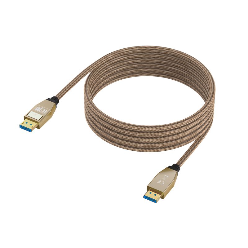 60cm 1m 2m zeskit vesa-certifiering 2.1 version dp hane till hane 80g kabel 16k @ 60hz / 8 k 240hz dp ultra hd silverpläterad tråd