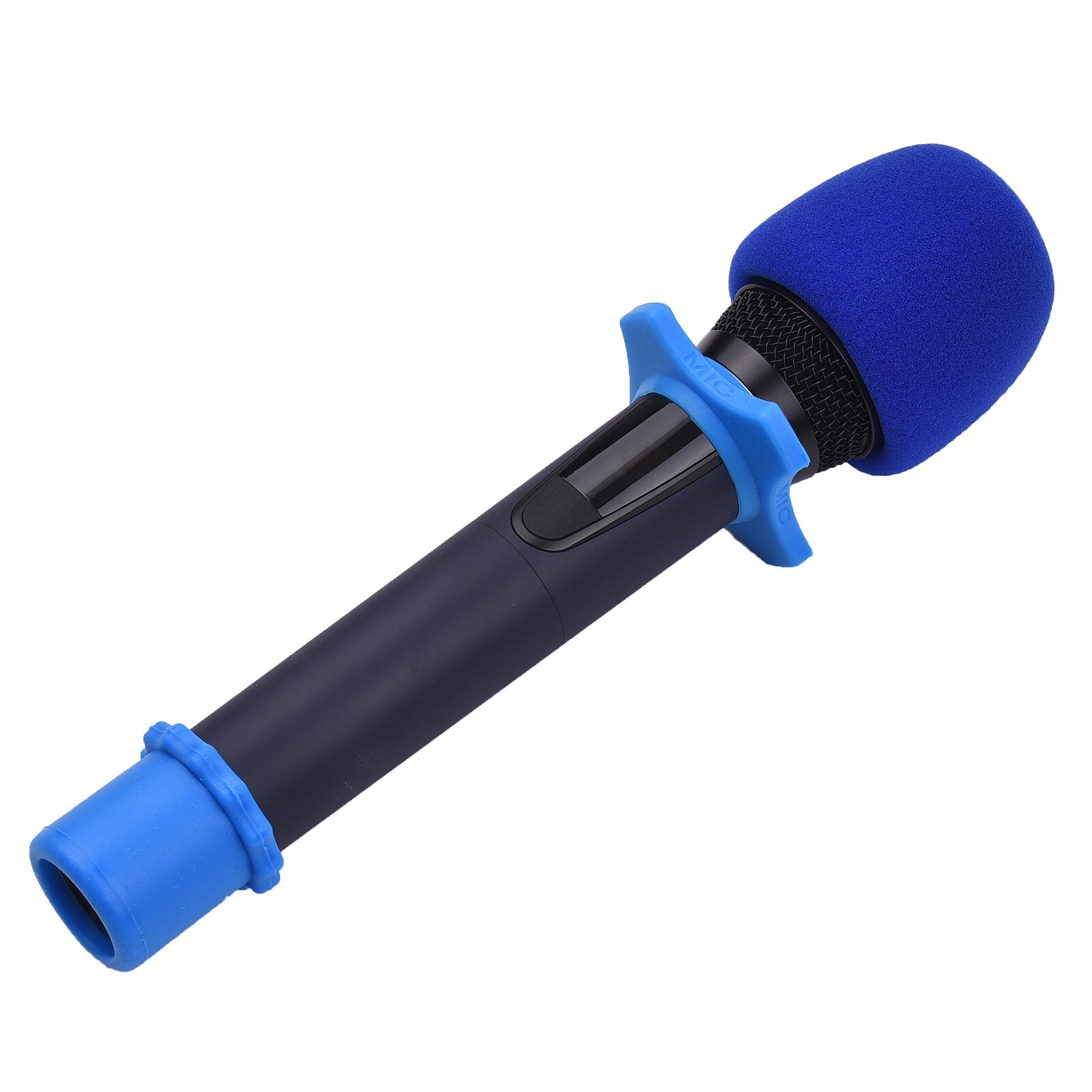 Muslady-Kit de accesorios de protección para micrófono, con parabrisas de espuma, Fondo de anillo de silicona antideslizante para micrófono de mano inalámbrico