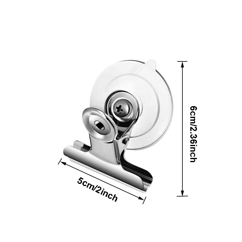 Pinzas con ventosa para nevera, Clip de Metal resistente para pizarra blanca, oficina, aula, casa, 5x6cm, 10 Uds.: Nickel