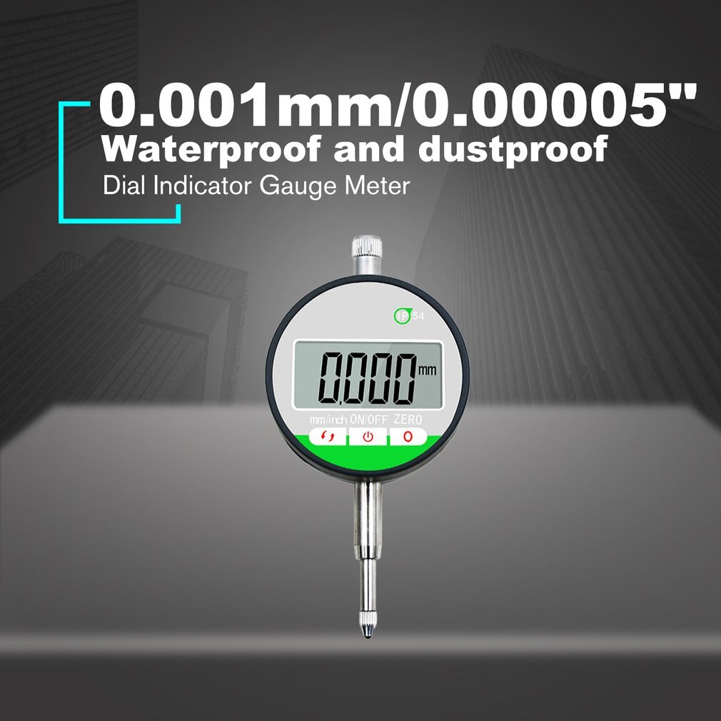 Ip54 oljesäkra digitala mikrometer 0.001mm elektroniska mikrometer metriska/tum 0-12.7mm/0.5 "precisionsvisare mätare