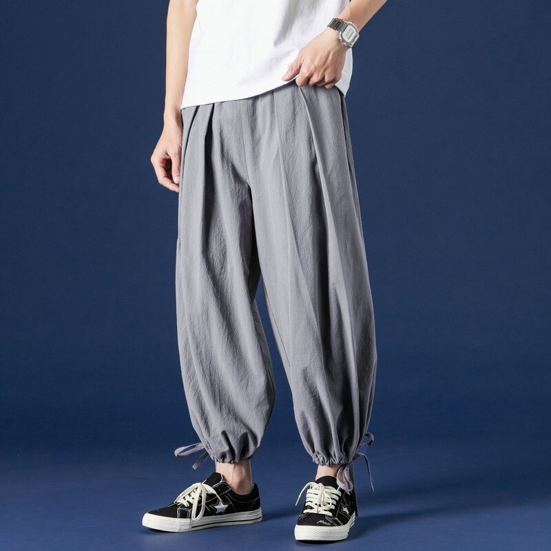 Chinese Style Harem Pants Men Hiphop Baggy Wide Legs Harajuku Trousers Male Kung Fu Pantalon Chinese Pants Man 10969: 2 / XL