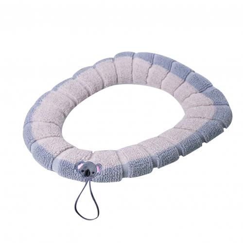 Warme Zachte Verdikte O Shape Wasbare Thuis Toilet Seat Cover Kussen Met Handvat Toilet Seat Cover: Beige