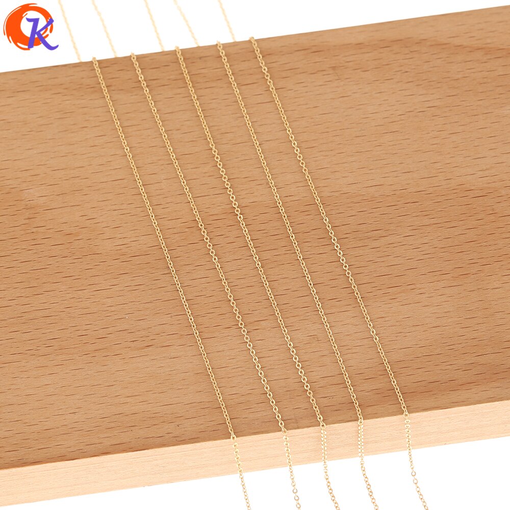 Cordiale Disegno 5 M/lotto Accessori Dei Monili/Oro Catene/Orecchini Risultati/Genuino Placcatura in Oro/Fatto A Mano/FAI DA TE/Collana A Catena Sottile