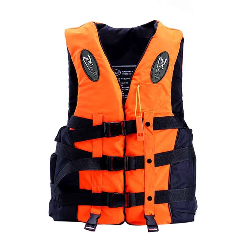 Life Vest Children Adult Reflective Adjustable Waistcoat Jacket with Whistle for Drifting