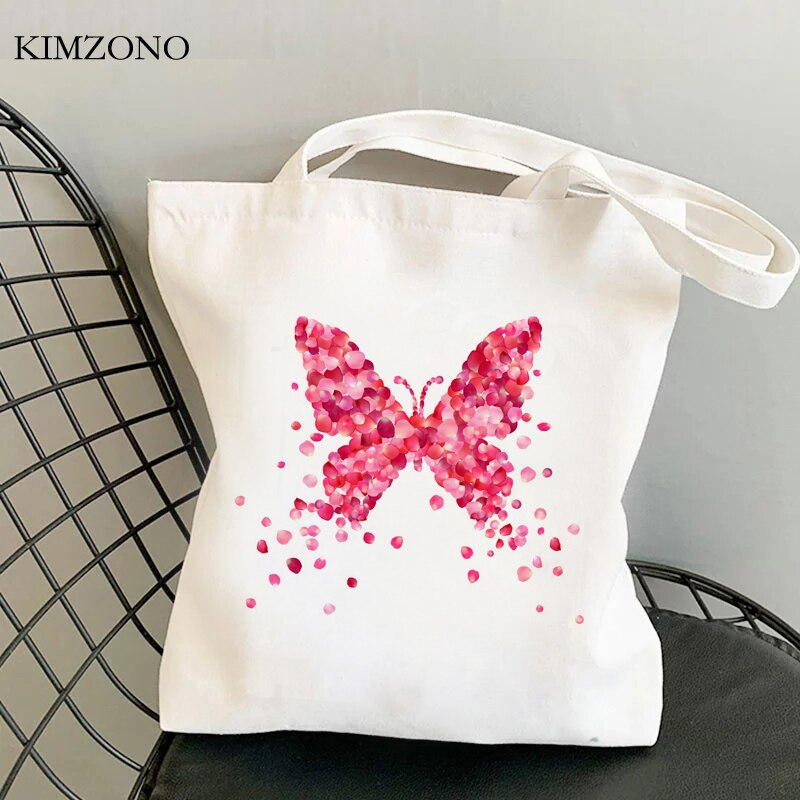 Butterfly shopping bag jute bag grocery reusable bolsas de tela eco bolsa bag cloth bolsas reutilizables jute foldable custom: 29916