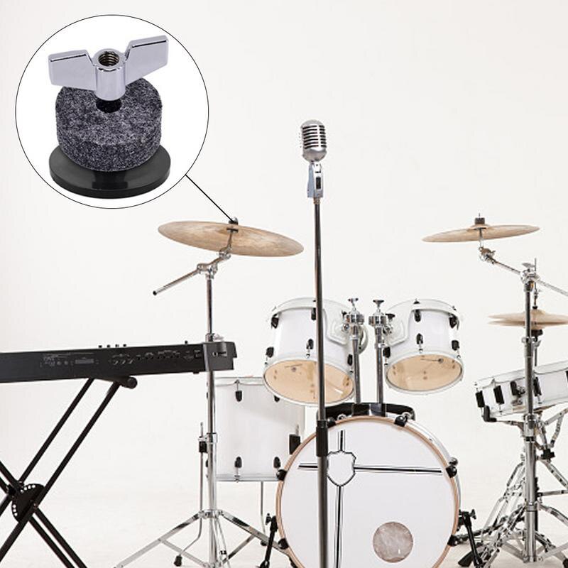 18 szt. Perkusja części zamienne robić talerzy akcesoria (3 szt. Talerze talerzowe + 3 szt. Nakrętki skrzydełkowe + 3 szt. Podkładki + 9 szt. Filcowe podkładki wełniane)