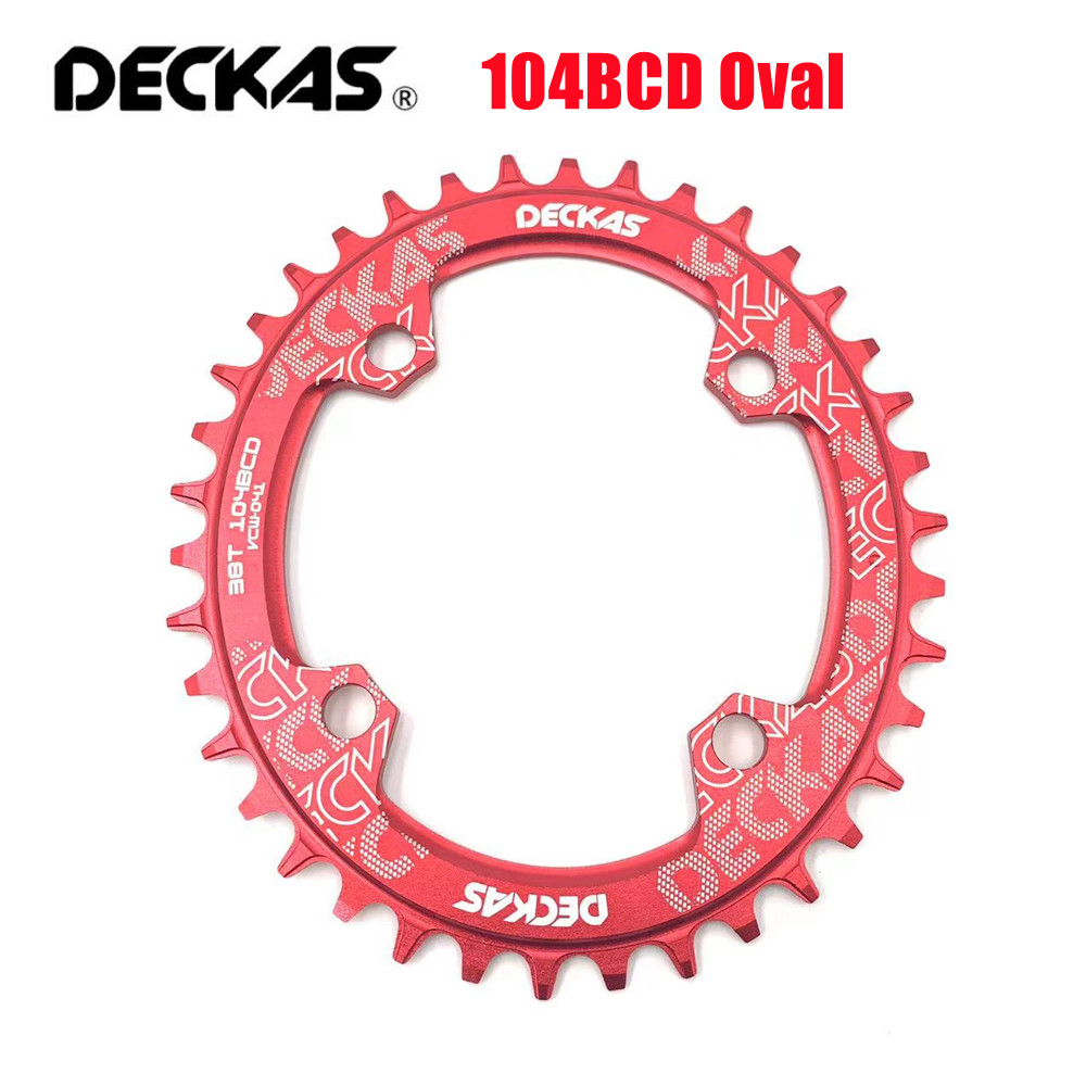 Deckas 104BCD plateau ovale/rond large étroit roue à chaîne vtt VTT vélo 32T-52T pédalier dent plaque pièces 104 BCD