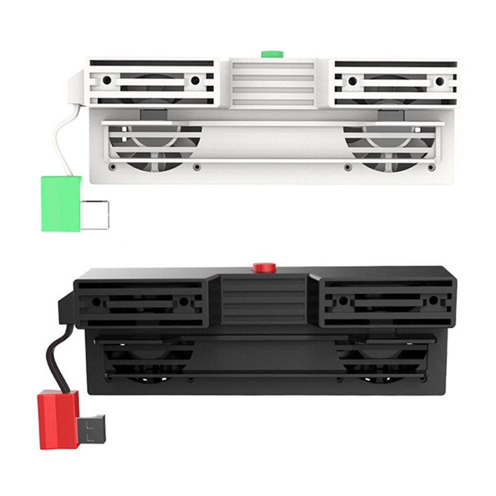 Console External Cooler with 2 Fans USB Power Super Turbo Temperature Cooler Fan for Nintendo Switch Game Heatsink Radiator