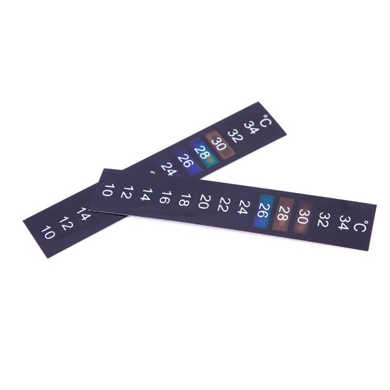 Termómetro para acuario, pegatina de temperatura para pecera, accesorios digitales de doble escala, , estilo, 5 uds.