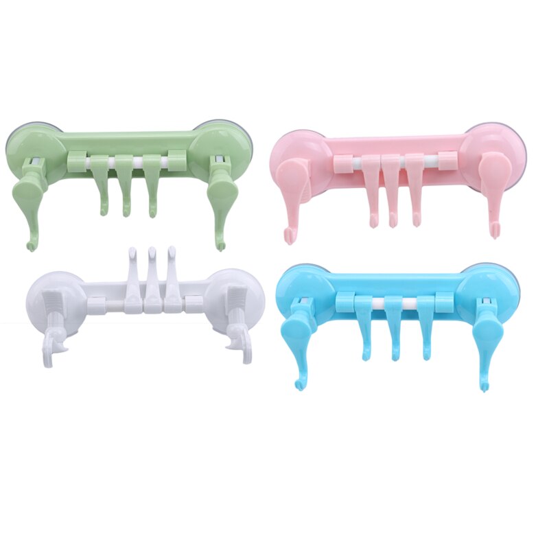 Zuignap Krachtige Handdoekenrek Vacuüm Combinatie Naadloze Keuken En Badkamer Multifunctionele Plastic Rij Hanger