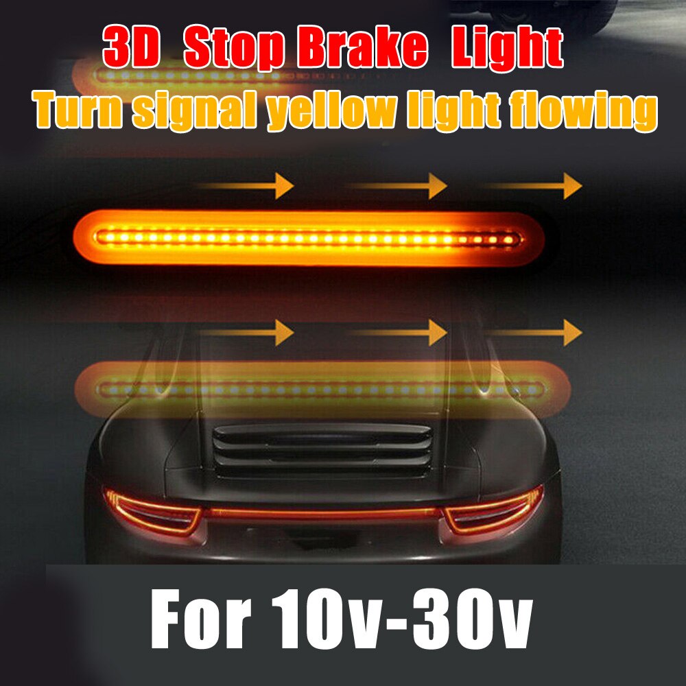 2 st 4 in 1 bil lastbil trailer 100 led bakljus bakljus bromsljus blinkers röd + gul rv led bakljus