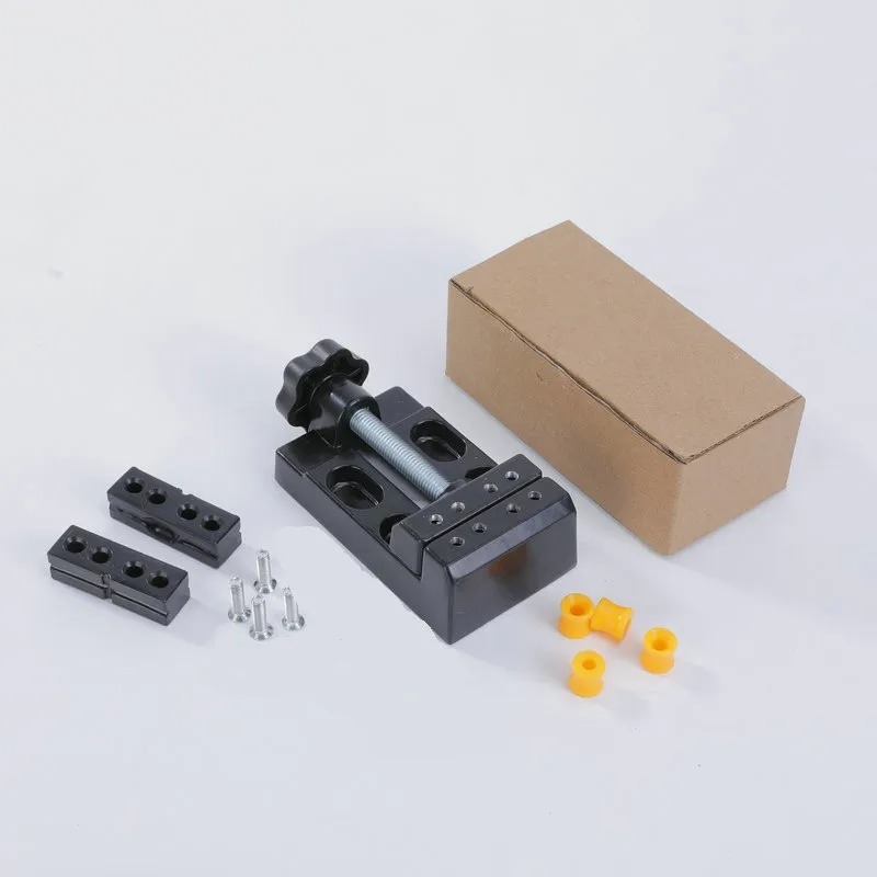 Bench vise, multi-functional household self-closing clamp, general-purpose clamp, work bench vise, mini flathead pliers: Default Title