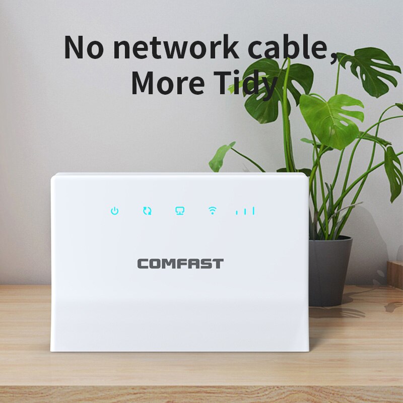 Comfast 300Mbps 4G LTE WiFi Wireless Router SIM Card CAT4 Routers LAN RJ45 Port Mobile 2.4G Wifi-Router Wi fi Modem AP Outdoor