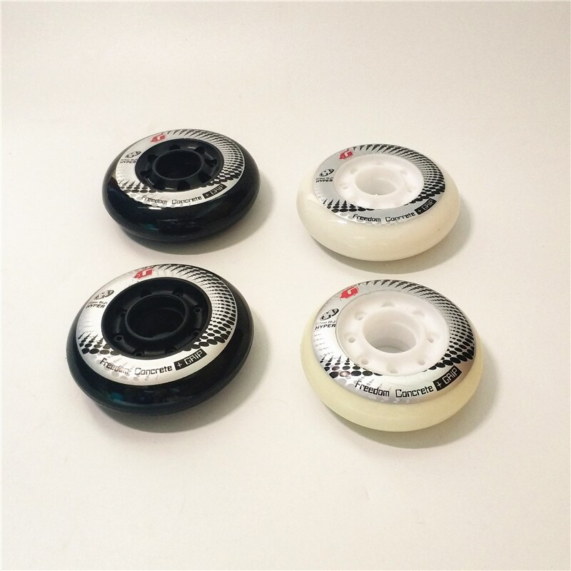 [72mm 76mm 80mm]Hyper +G Inline Skates Wheel 84A +Grip Freedom Concrete Roller Skating Rodas for SEBA High HV Carbon