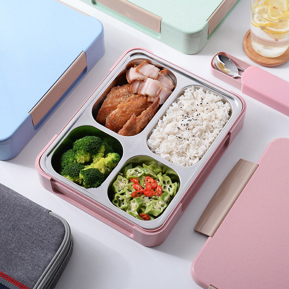 Bento Box 304 stainless steel insulated lunch box food container Capacity Office Worker Lunchbox Kids Heated Lunch Box