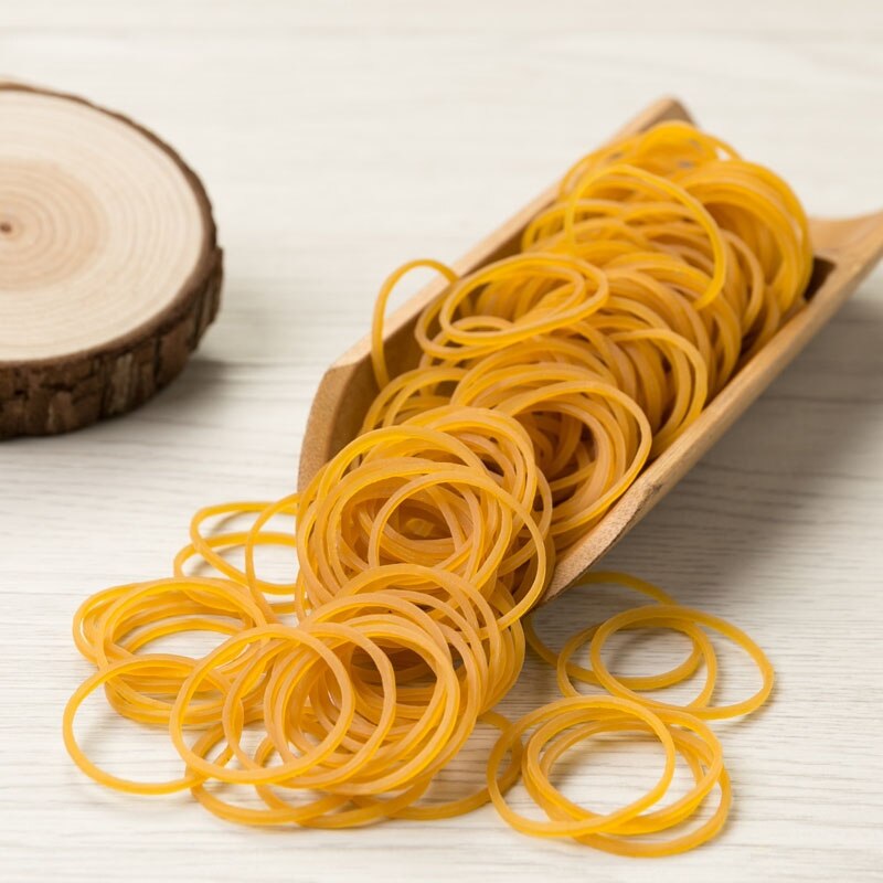 100/200pcs Rubber Bands Office Rubber Ring Strong Elastic Bands Stationery Holder Band General Natural Ring for Sch: 200pcs-40mm