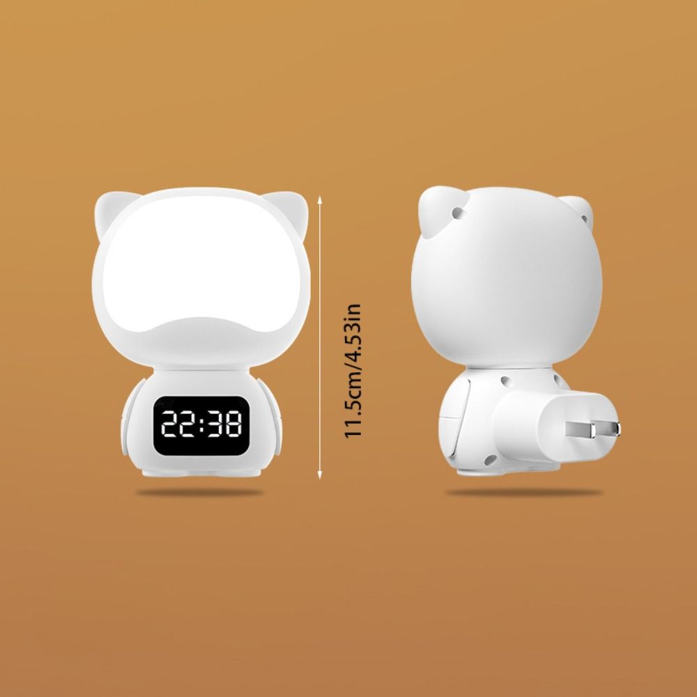 Warm Light Astronaut Clock Night Light Digital Clock Child-Friendly Remote Control Dimmable LED Lamp 3-in-1