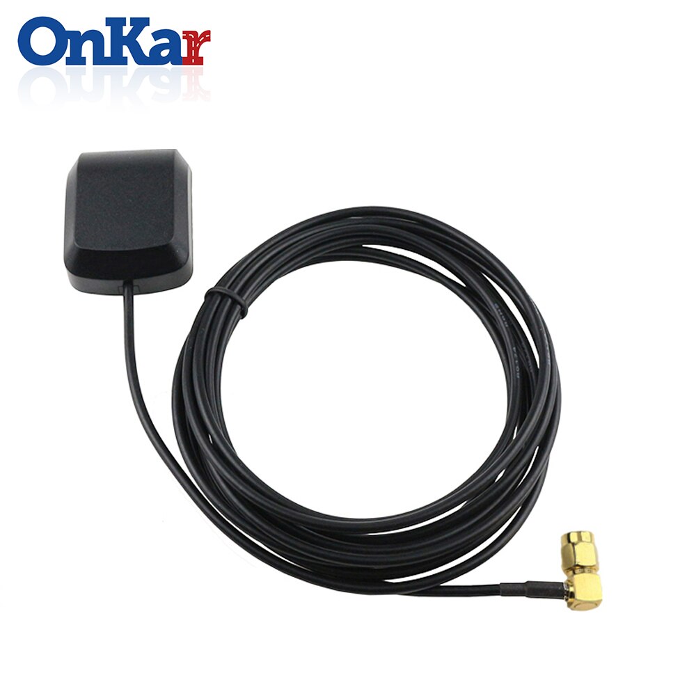 Onkar bil gps tillbehör vinkelförstärka signal gps mottagare gps antenn sma kontakt 3 meter 1575.42 mhz gps tillbehör