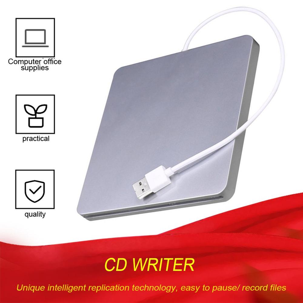 USB DVD Drives Optische Drive Externe DVD RW Brander Schrijver Recorder Slot Load CD ROM Speler voor Apple Macbook Pro laptop PC